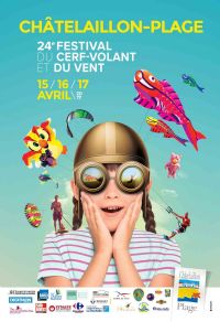 24ème Festival du Cerf-volant et du vent de Châtelaillon-Plage 2017. Du 15 au 17 avril 2017 à Chatelaillon-Plage. Charente-Maritime.  10H00